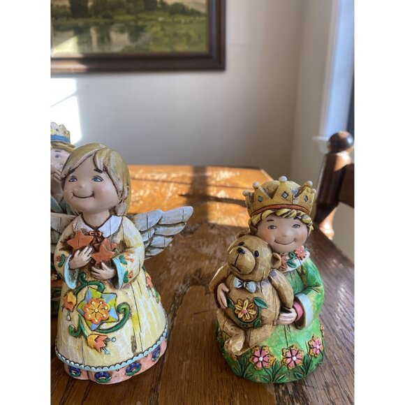 Whimsical Nativity Set Robert Stanley "The Promise Of Christmas" Figurine Set - Picture 4 of 13